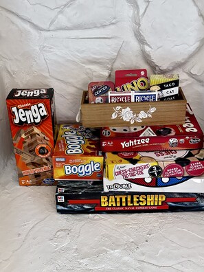 Plenty of games for kids and adults