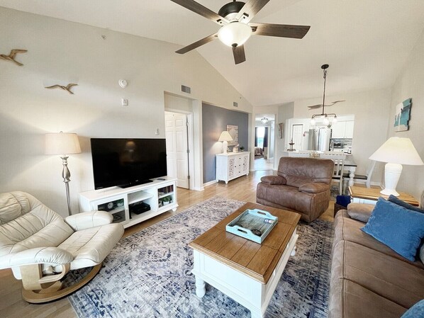 Neutral Living Room with Open Floorplan