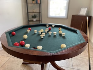 Dining Room Table concerts to a Bumper Pool Table