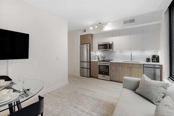 Noma Washington 1 Bedroom Living Room