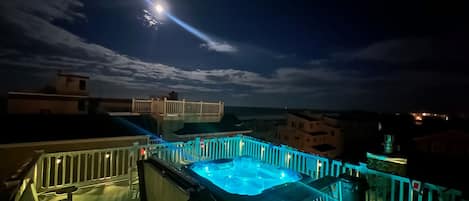 Moonrise over the Hot Tub!