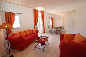Sink into the comfy sofas.