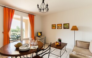 Entertain and enjoy meals together at the dining room table.