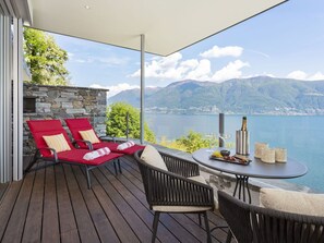 Water, Furniture, Sky, Cloud, Property, Window, Building, Table, Plant, Wood