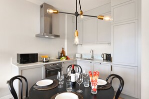 Kitchen and dining area