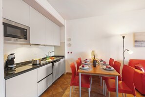 Kitchen and dining area
