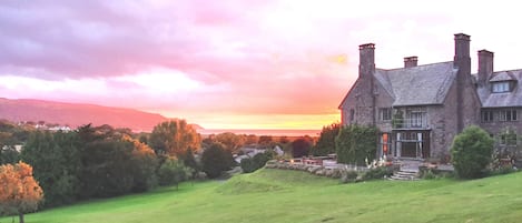 Orange stunning sunset on Exmoor