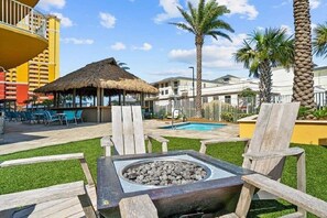 Enjoy the firepit at the resort!