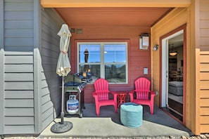 Private Patio | Ground-Floor Unit | Gas Grill