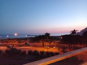 vue du balcon le soir