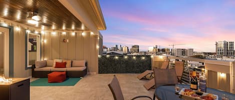 Your private rooftop patio