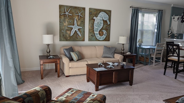Open living room space