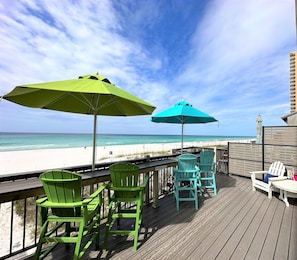 Private Balcony Leading To Beach