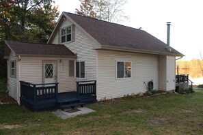 Back porch and main entryway into house. 