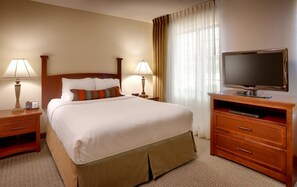 Drift to sleep in a comfortable bed after a wonderful day outside.