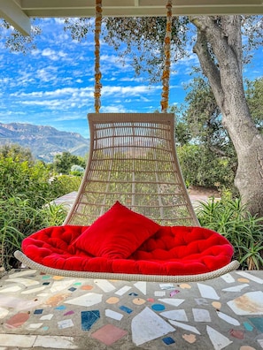 Beautiful Floating Red Swing