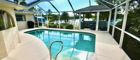 Your own, PRIVATE pool, with covered cabana and outdoor shower. TOTAL PRIVACY!