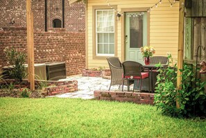 Back patio with outdoor seating