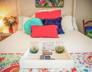 Fun colorful cottage style suite.
