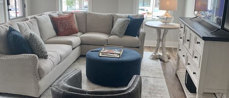 Family room with large sectional