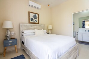 Wake up to picturesque views of the garden. 