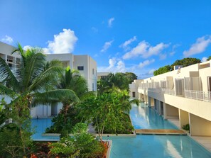Breath taking view from our balcony. 
