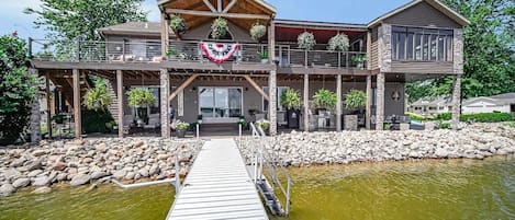 Balcony overlooking the lake