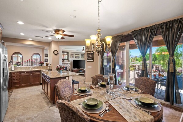 Dining for Five at Main Dinner Table