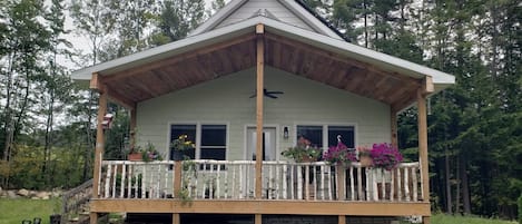 Front - custom birch railings.