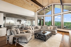 OPEN FLOOR PLAN living room to kitchen with amazing VIEWS 