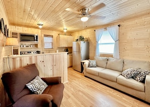 Cozy main floor with the creature comforts of home