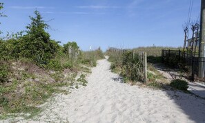 Walking path from condo to beautiful Wrightsville Beach!  