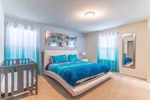 Upstairs King Bedroom w/En-Suite Bathroom and Flat Screen TV