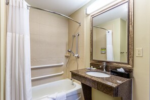 Get ready for your day in the bathroom.