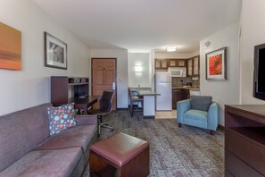 Relax in the living area.
