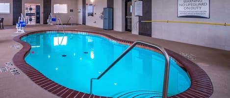 Go for a quick swim in the indoor pool.