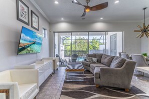 Main Living Area w/Comfortable Seating, , Large Flat Screen TV and Access To Pool Area