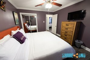 The lavish master bedroom.