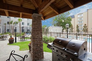 Grill up a meal in the shared BBQ area.