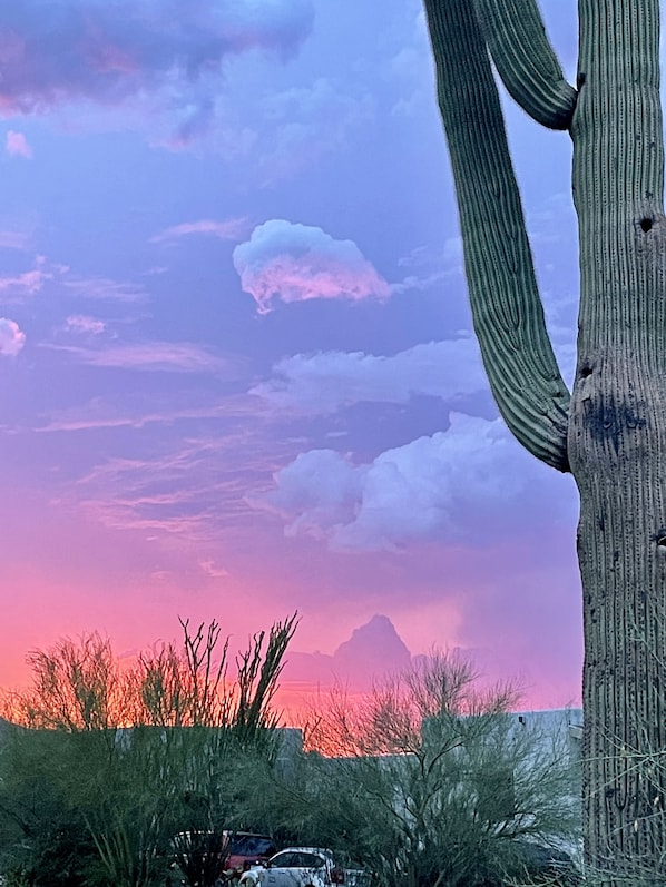 Sunset from the front yard