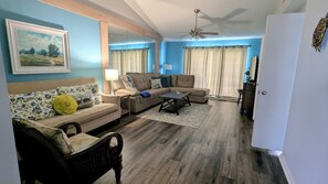 living room looking from entrance to back