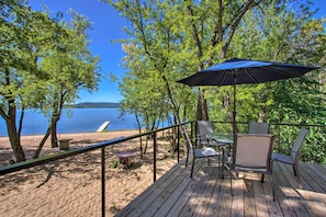 Spacious Deck | Gas Grill | Private Beach & Boat Dock