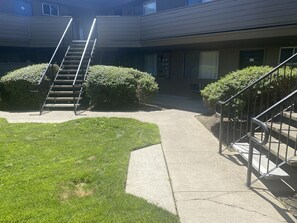 Walkway in front of unit. 