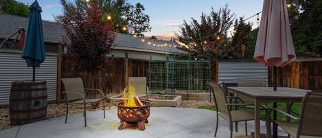 Back Patio with Fire Pit