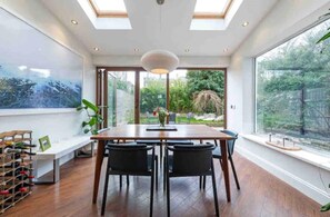 Dining Room, enjoy your meal whilst feeling part of the garden 
