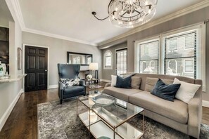 Workspace and Living Room. Relax in the comfy sofa.