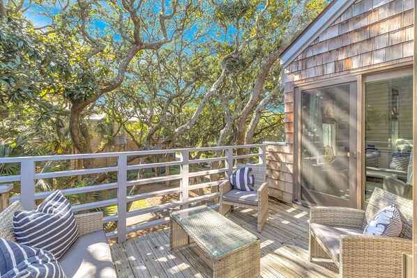 Back patio to enjoy the surroundings.