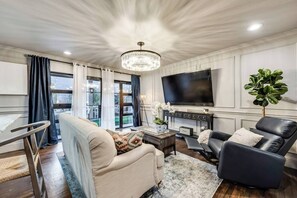 Spacious living room with plenty of natural light