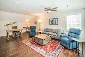 More space and rooms to chill or spend some working hours. 