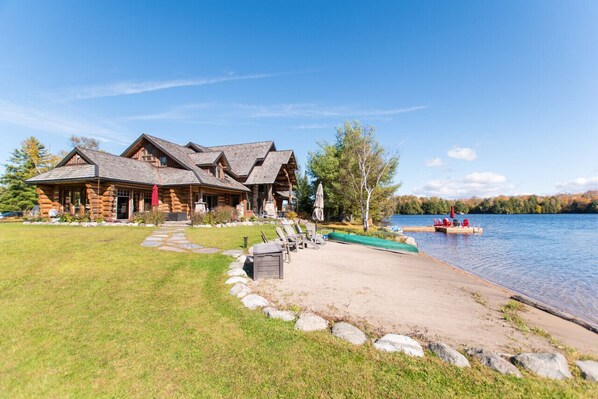 Private Beach & Cottage Exterior w/ Lake view